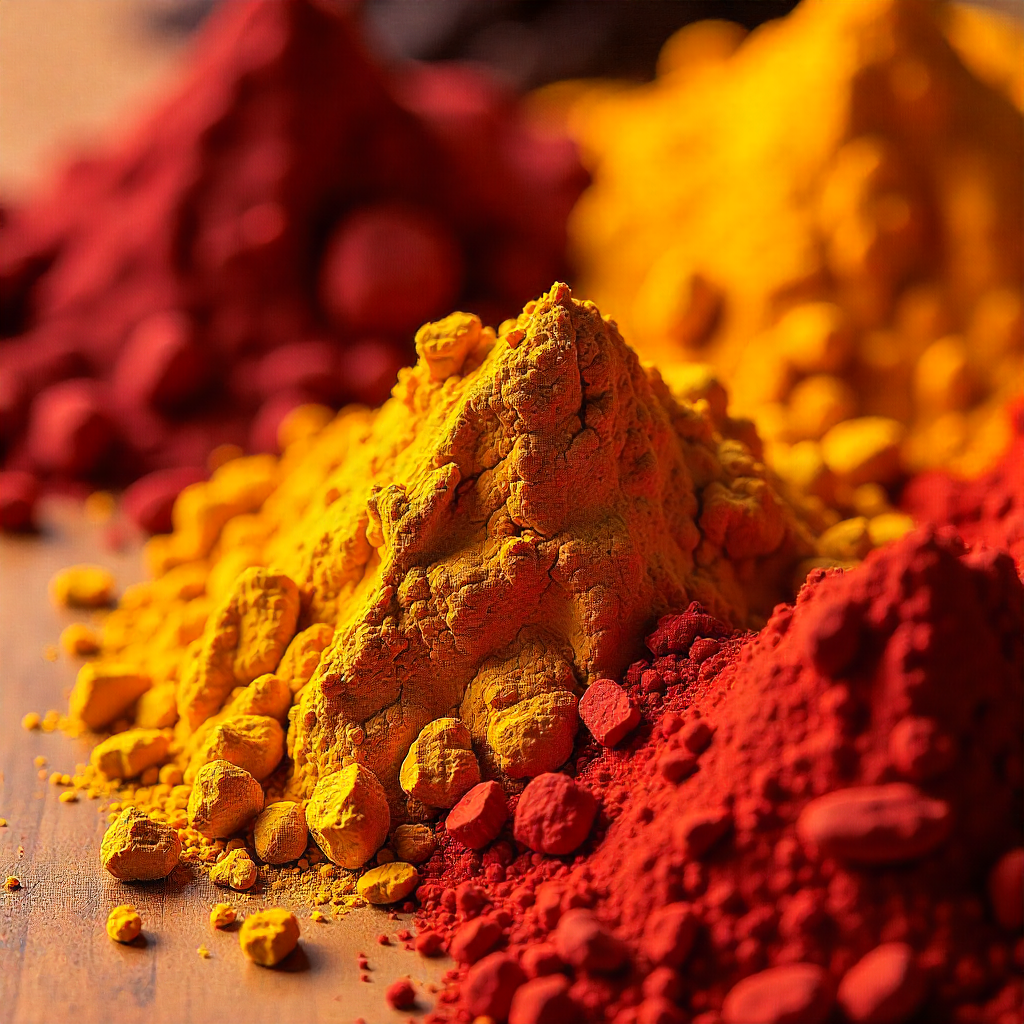 Naturliga pigment för färger